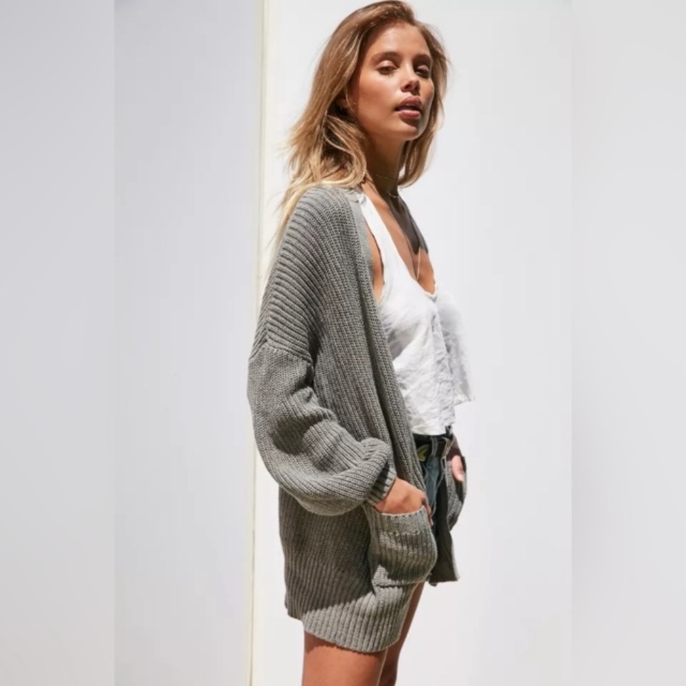 BDG Heather Gray Knit Sweater